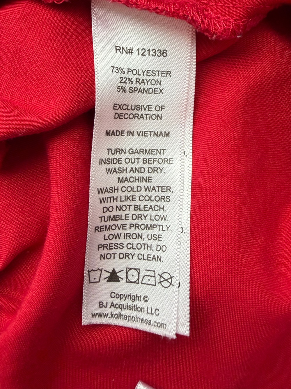 Betsey Johnson Scrub Medical Pants Drawstring Stretch Waist Women Sz XS Red - Picture 13 of 13